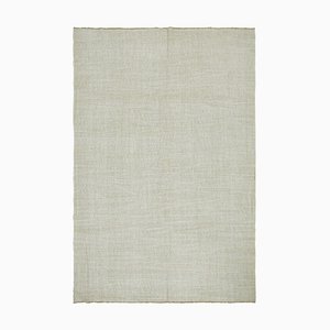 Tappeto Kilim beige in canapa, inizio XXI secolo