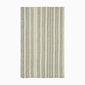 Tapis Kilim en Chanvre Beige, 2000s