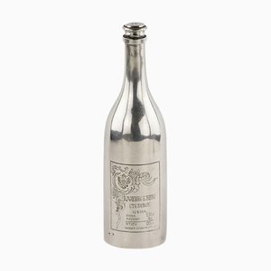 Bouteille en Argent pour Vodka par Peter Baskakov, Russie. Moscou, années 1890