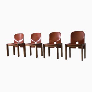 Sedie da pranzo nr. 121 di Afra & Tobia Scarpa per Cassina, 1965, set di 4