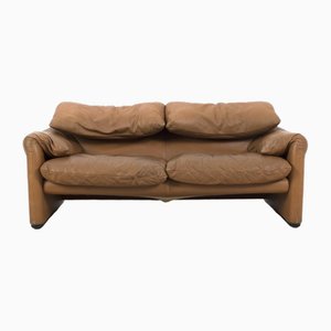 Vintage Two-Seat Maralunga Sofa by Cassina