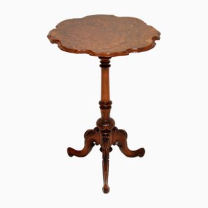 Victorian Burr Walnut Side Table, 1870s
