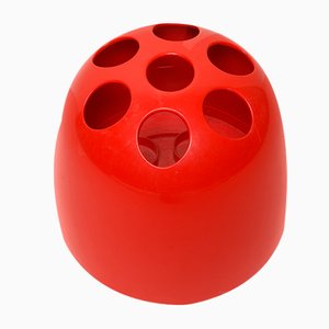 Vintage Red Dedalo Umbrella Stand by Emma Gismondi Schweinberger for Artemide