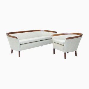 Set of Danish Sofa and Chair, 1950s