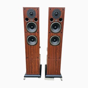 Altoparlanti Ae 109 da terra vintage in legno di noce di Acoustic Energy, Regno Unito, set di 2