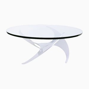 Aluminum Propeller Coffee Table attributed to Knut Hesterberg for Ronald Schmitt, 1960s