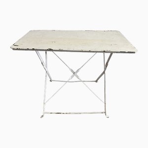 Vintage Folding Garden Table in Iron