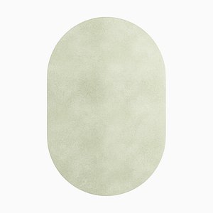 Tapis Oval Fog Green #18 Rug by TAPIS Studio