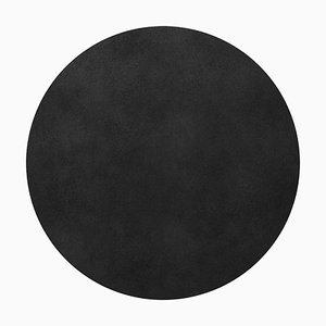 Alfombra Tapis redonda en plata en negro # 005 de TAPIS Studio