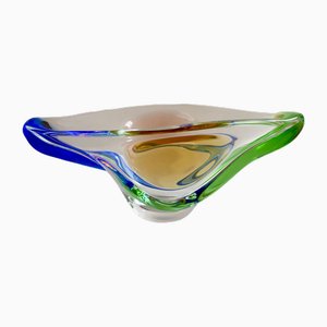 Artglass Schale von Frantisek Zemek für Mstisov, 1960er