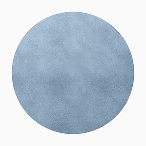 Tapis Round Grey Blue #013 Rug by TAPIS Studio