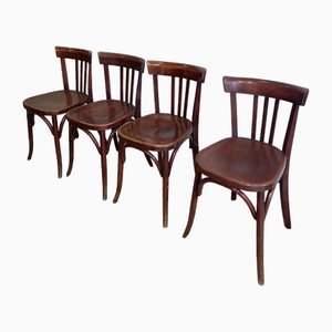 Chaises de Bistrot Vintage, Set de 4