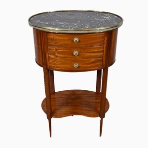 Small Louis XVI Mahogany Drum Table