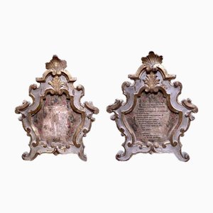 Louis XV Italian Frames Sculpted and Golden, 1700s, Set of 2