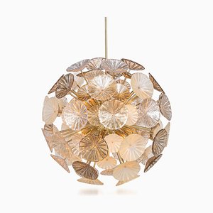 Grand Lustre Sputnik Mid-Century Fait Main en Verre, Italie