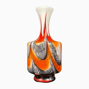 Vase en Verre Opalino Blanc de Carlo Moretti, 1960s