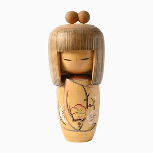 Bambola Kokeshi vintage in legno di Kojo Tanaka, Giappone, anni '50