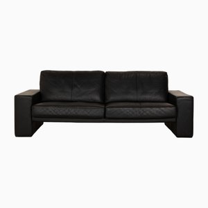Erpo CL 100 Three-Seater Sofa in Black Leather