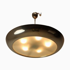 Bauhaus Functionalist Chandelier UFO, 1930s