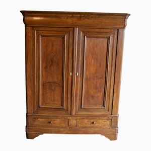 Brauner Vintage Schrank, 1850er