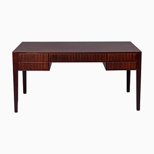 Vintage Mahogany Desk by Ole Wanscher, 1960s