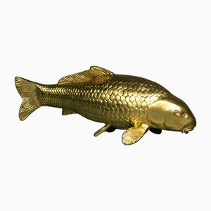 Figura de carpa en dorado de 24 kt, década de 2000