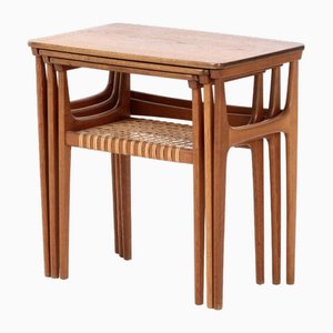 Tavolini ad incastro di Erling Torvits per Heltborg Furniture, set di 3