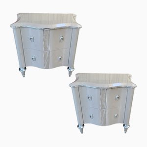 Lacquered Nightstands, Set of 2