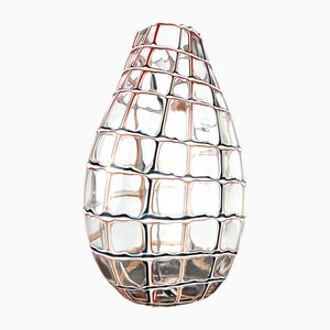 Vase Plot en Verre de Murano par Carlo Nason pour Made Murano Glass