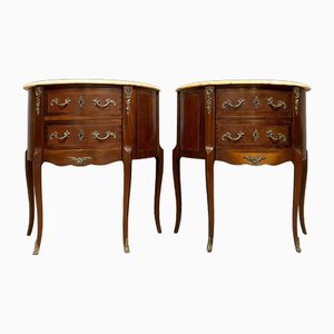 Tables de Chevet en Marqueterie, Set de 2