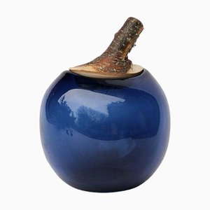 Vase Branche Bleu Denim par Pia Wüstenberg