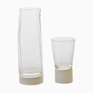 Caraffa e bicchiere di Atelier George, set di 2