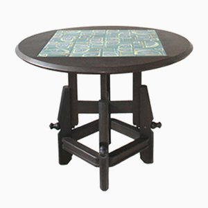 Tavolo regolabile in quercia di Guillerme et Chambron per Votre Maison, anni '60