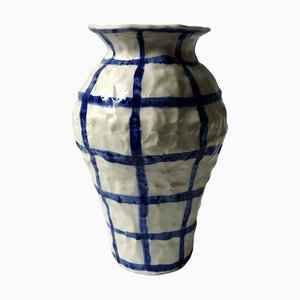 Vase with Checkers by Caroline Harrius