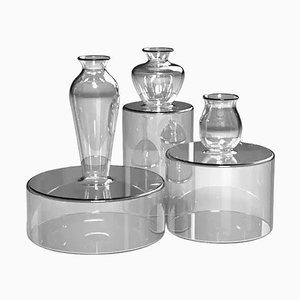 Milo Round Transparent Vases by Mason Editions, Set of 3