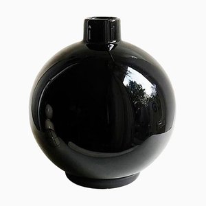 Irena Ceramic Black Vase by Malwina Konopacka