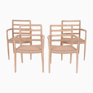 Chaises Modèle 68 par Niels Otto Møller pour JL Møllers, 1950s, Set de 4