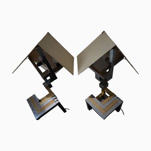 Große Tischlampen von Lumica, Barcelona, Spanien, 1970er, 2er Set