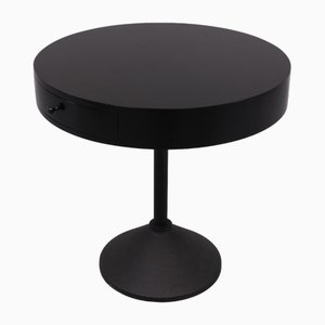 Black Round Side Table from Porada Arredi, Italy, 1980s