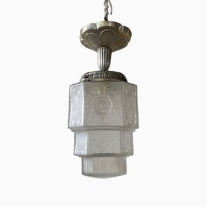 French Art Deco Hanging Lamp, 1920s