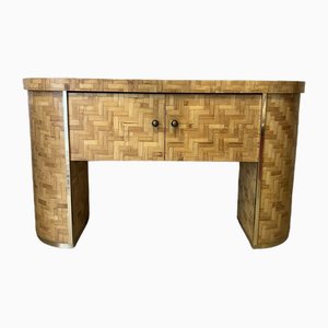 Console Vintage en Bambou, 1970s