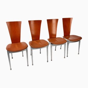 Chaises de Salle à Manger Postmodernes, 1980s, Set de 4