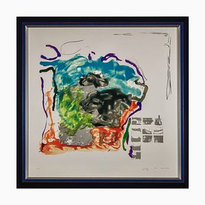 Mario Schifano, Composition, 1988, Silkscreen