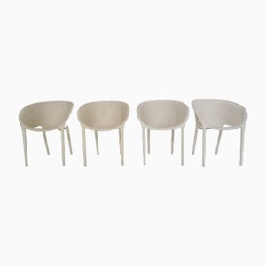 Fauteuils Soft Eggchairs Vintage par Philippe Starck pour Driade, Italie, 2000s, Set de 4