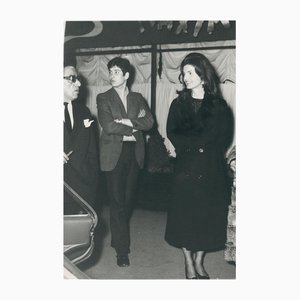 Photographie en Noir et Blanc d’Ari et Jackie Onassis, Paris, 1970s