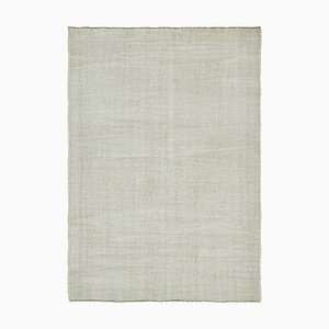 Tapis Kilim en Chanvre Blanc, 2000s