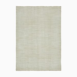 Tapis Kilim en Chanvre Blanc, 2000s