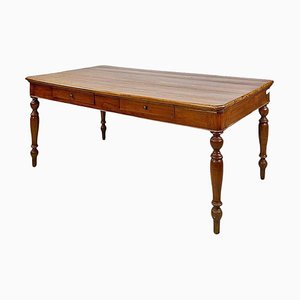 Antique Italian Dining Table in Walnut, 1900s