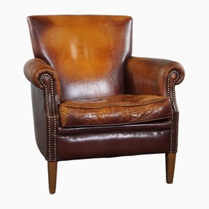 Tough Sheep Leather Armchair Sleetse Look