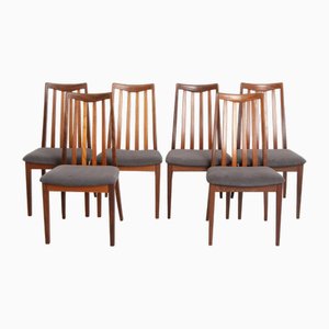Mid-Century Dining Chairs in Afromosia from G-Plan, 1960s, Set of 6